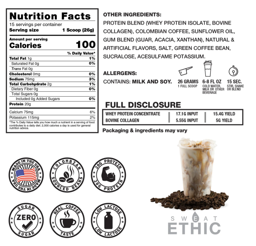 Brewed Up Coffee Protein Caramel Frappe Flavor
