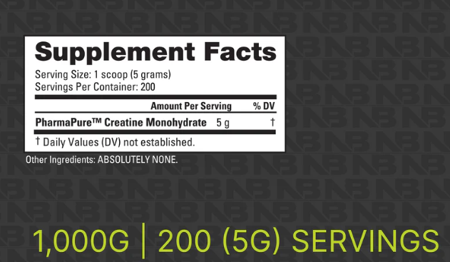 Nutrabio Creatine Monohydrate