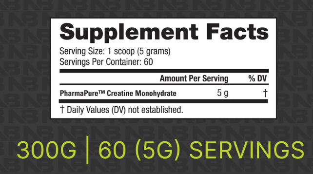 Nutrabio Creatine Monohydrate
