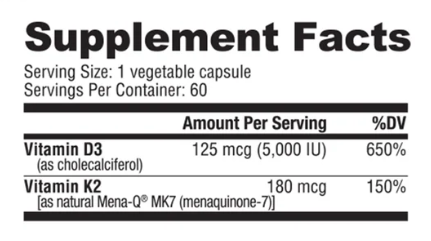 NutraBio D3 K2