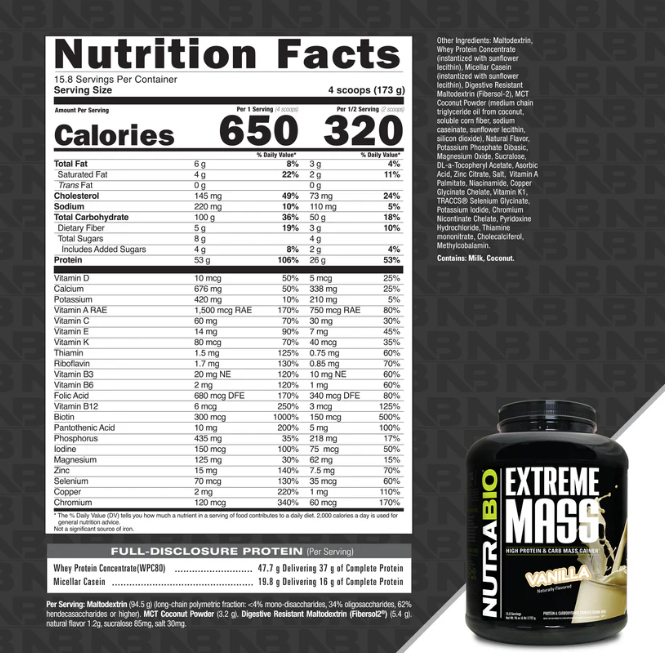 Nutrabio Extreme Mass