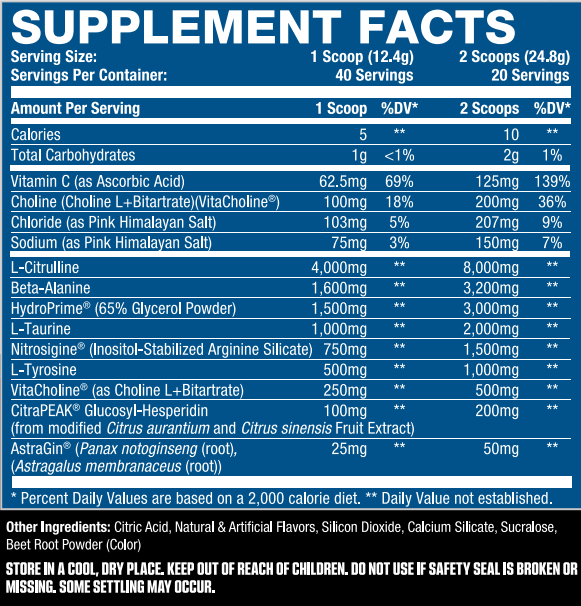 Hydraulic Non Stim PreWorkout