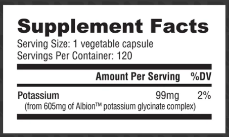 NutraBio Potassium