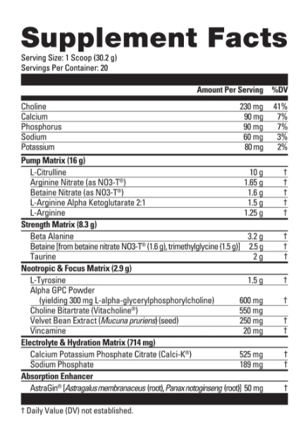 Nutrabio Stim Free Pre