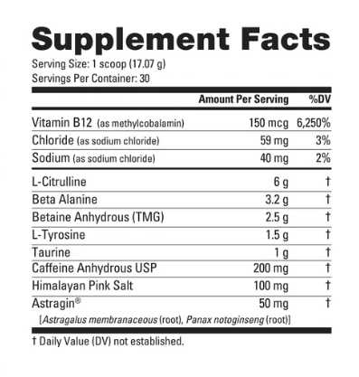 Nutrabio Base Pre Workout