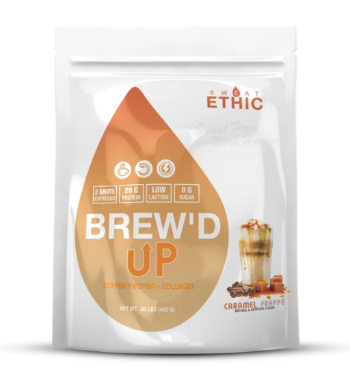 Brewed Up Coffee Protein Caramel Frappe Flavor