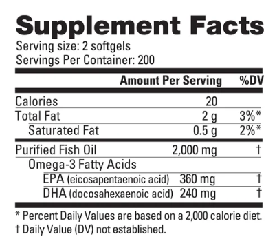 Nutrabio Omega 3 Fish Oil