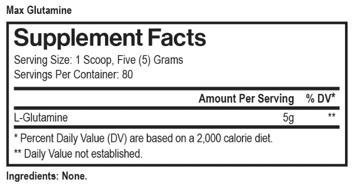 Max Glutamine 400 Grams
