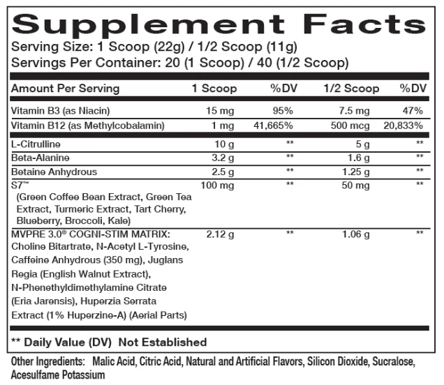 MVPre Preworkout by Innovapharm
